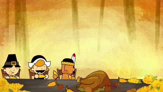 Thanksgiving Illustration - Traditional Feast