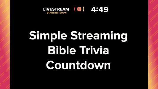 Simple Streaming Countdown