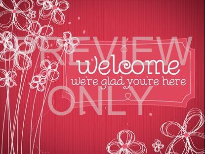 Artistic Flowers Welcome