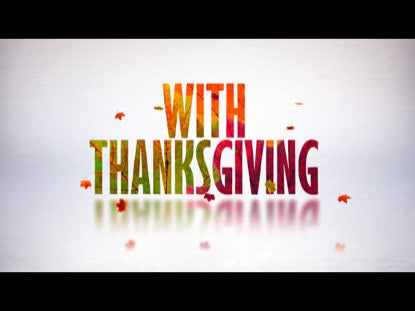 With Thanksgiving