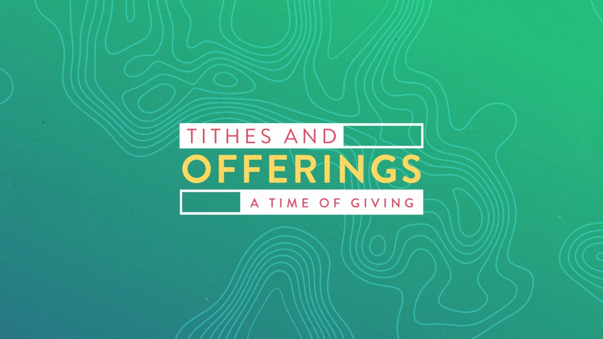 Topo Lines Tithes Offerings