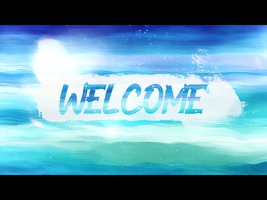 Watercolor Canvas Welcome Motion