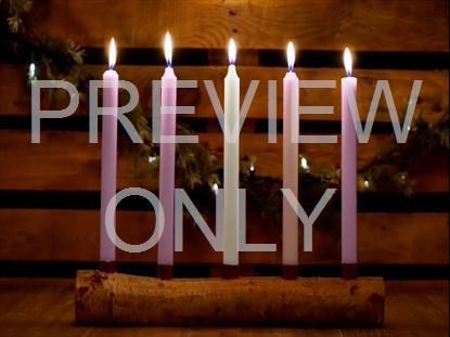 Country Advent Christ Candles Still
