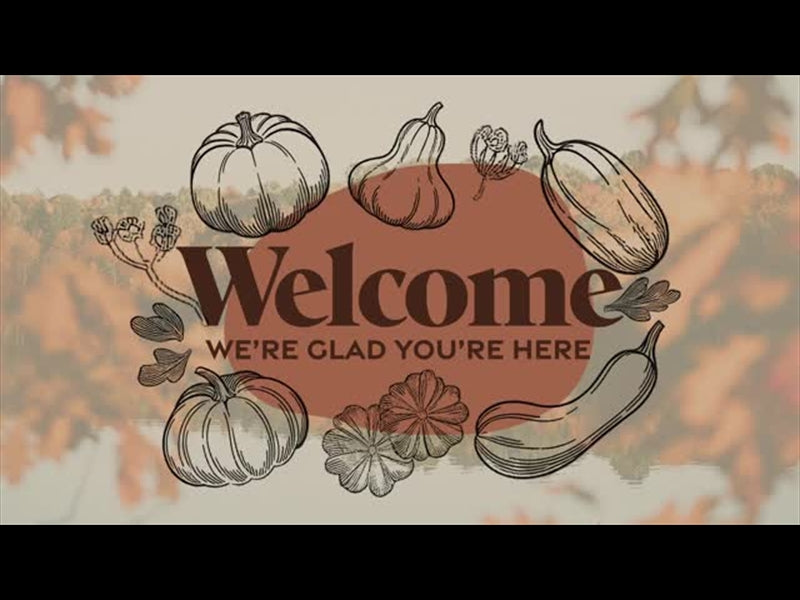 Line Art Autumn Welcome