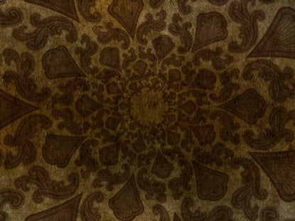 Flourish Pattern Brown