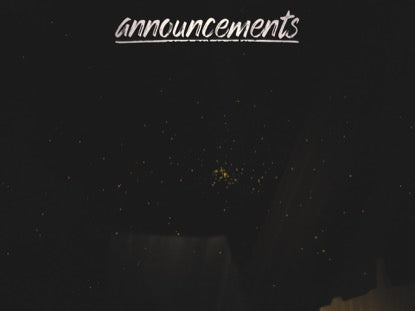 Winter Light Announcements
