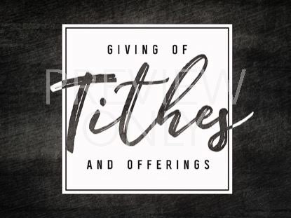 Rolled Ink Tithing Still