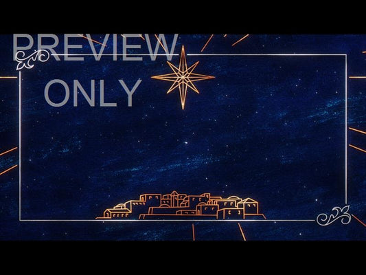 Star Of Wonder Bethlehem Blue Frame