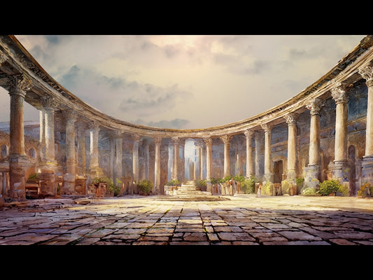 Easter Story Roman Courtyard 2