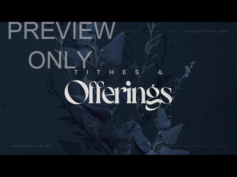 Autumn Nature Tithes And Offerings Title Still