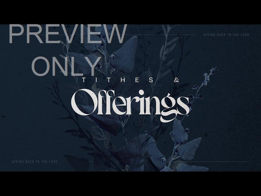 Autumn  Tithes And Offerings Title Still