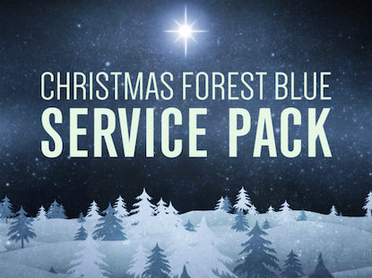 Christmas Forest Blue Service Pack