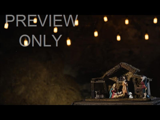 Rustic Christmas Nativity Still