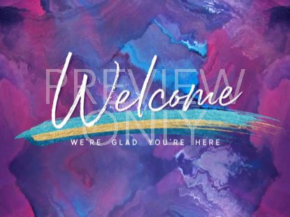 Painted Easter Welcome Still
