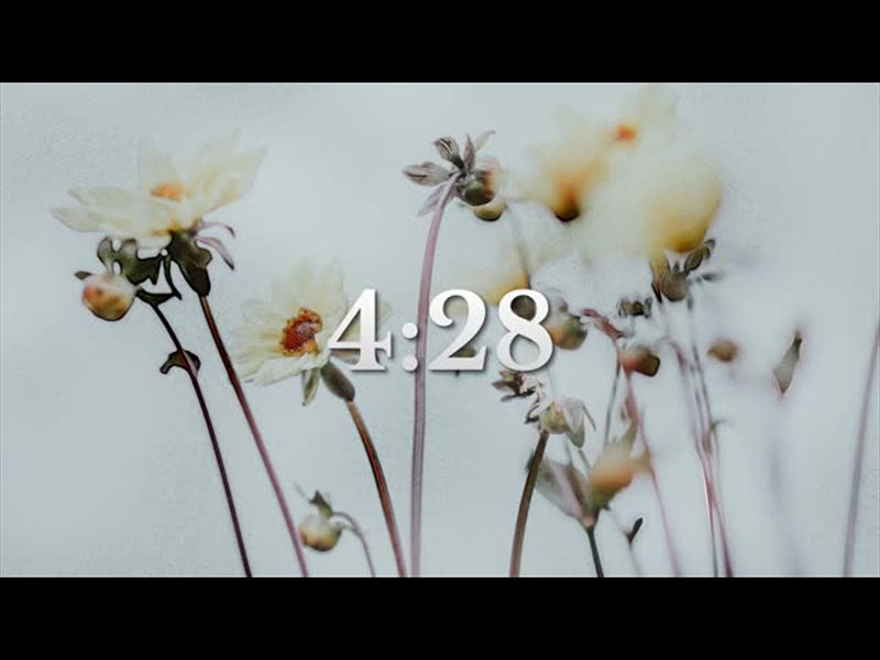 Floral Line Glow Timer