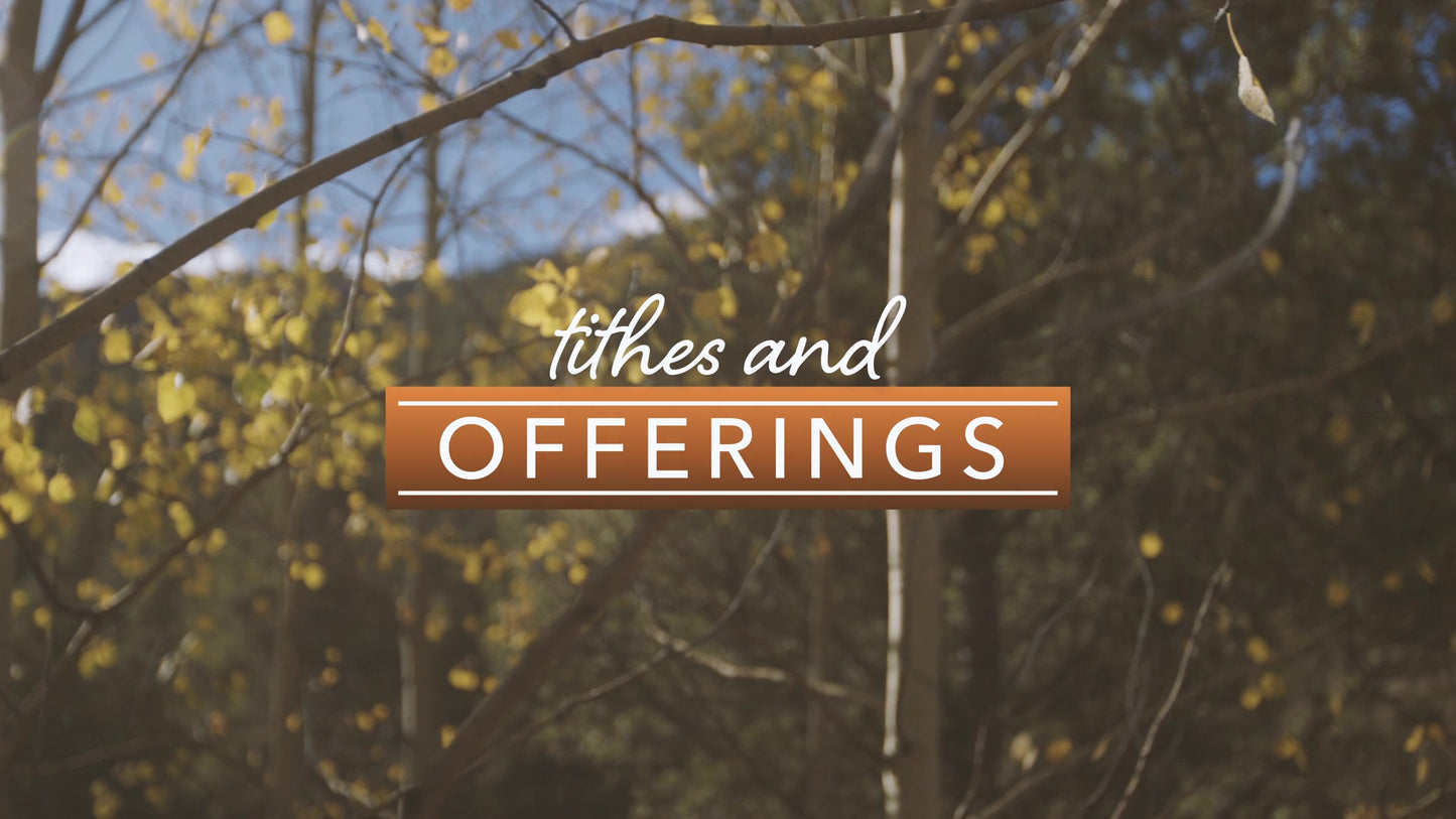 Mountain Hike Tithes And Offerings Still