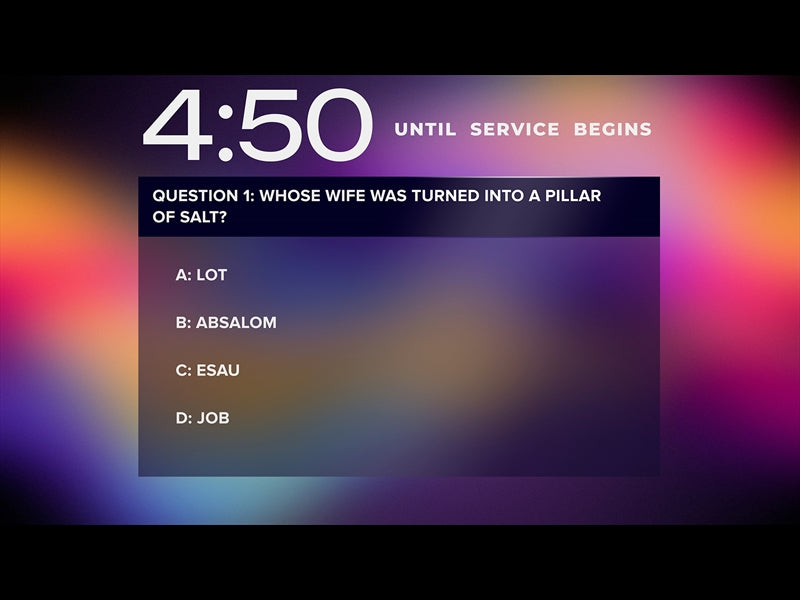 Gradient Light Trivia Countdown