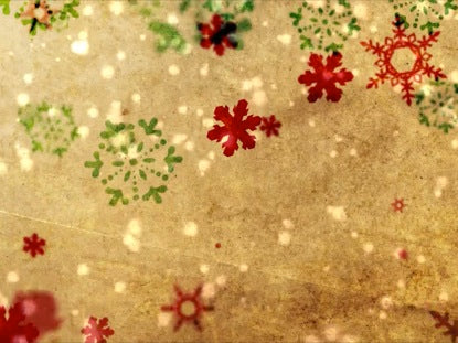 Red & Green Snow