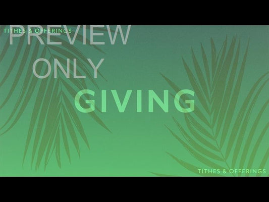 Risen Palms Giving Still