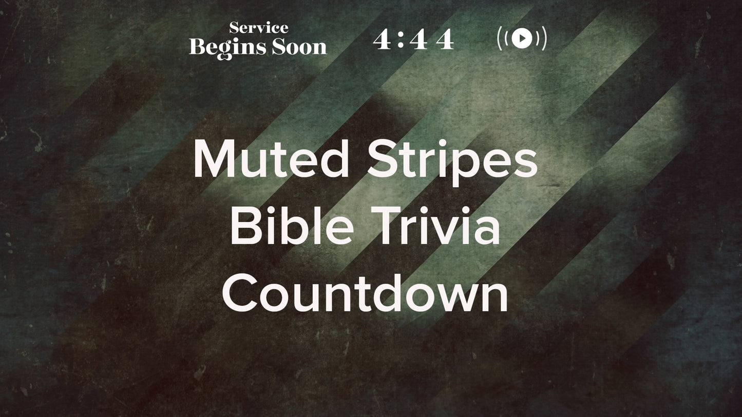 Muted Stripes Trivia Countdown