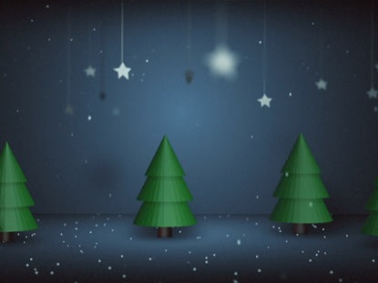 A Diorama Christmas Scene