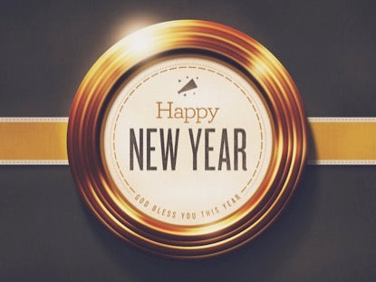 Golden Rings Happy New Year