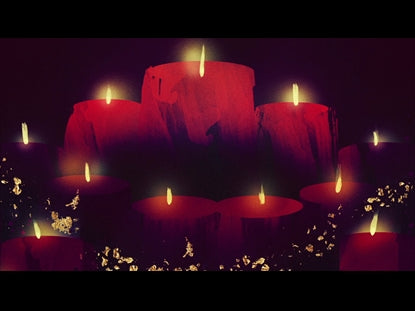 Brushed Christmas Red Candles