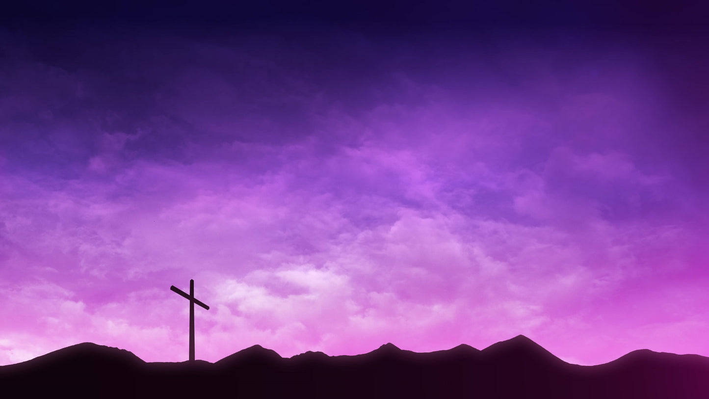 Horizon Crosses Pink Sky