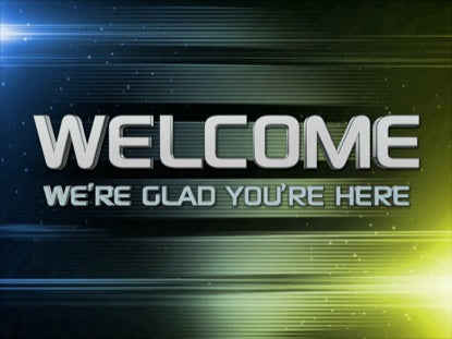 Metallic Chrome Welcome Static