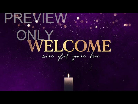 Advent Shimmer Welcome Still