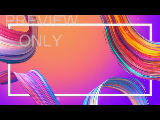 Colorful Brush Strokes: Volume One Blank Graphic 6