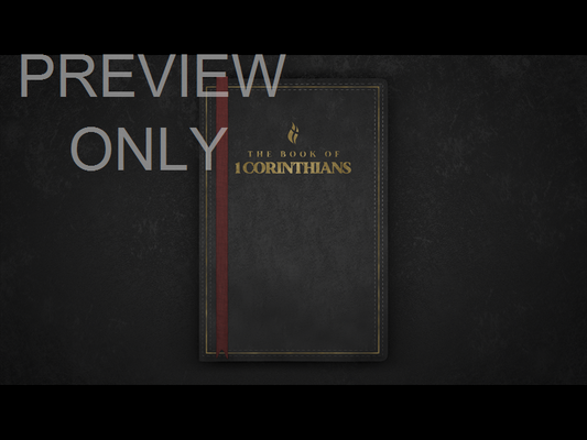 1 Corinthians - Book Center Black Still