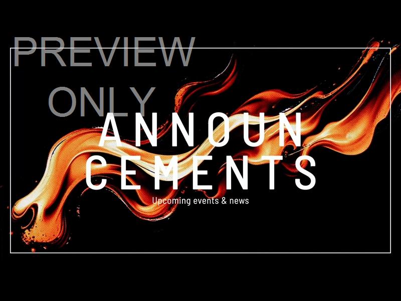 Stop Motion Flames Announcements Still