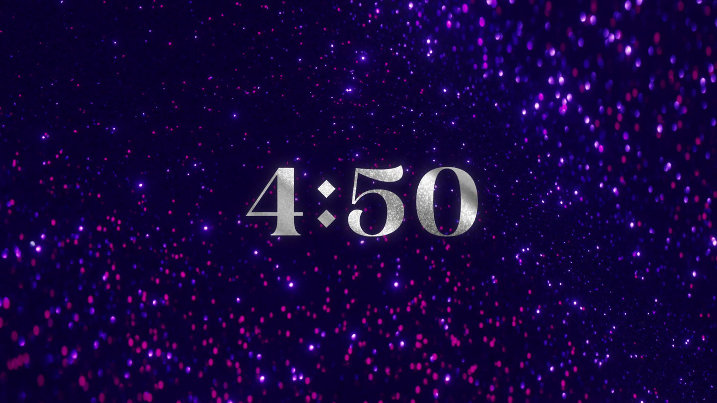 Glitter Echoes 5 Min Countdown Silver