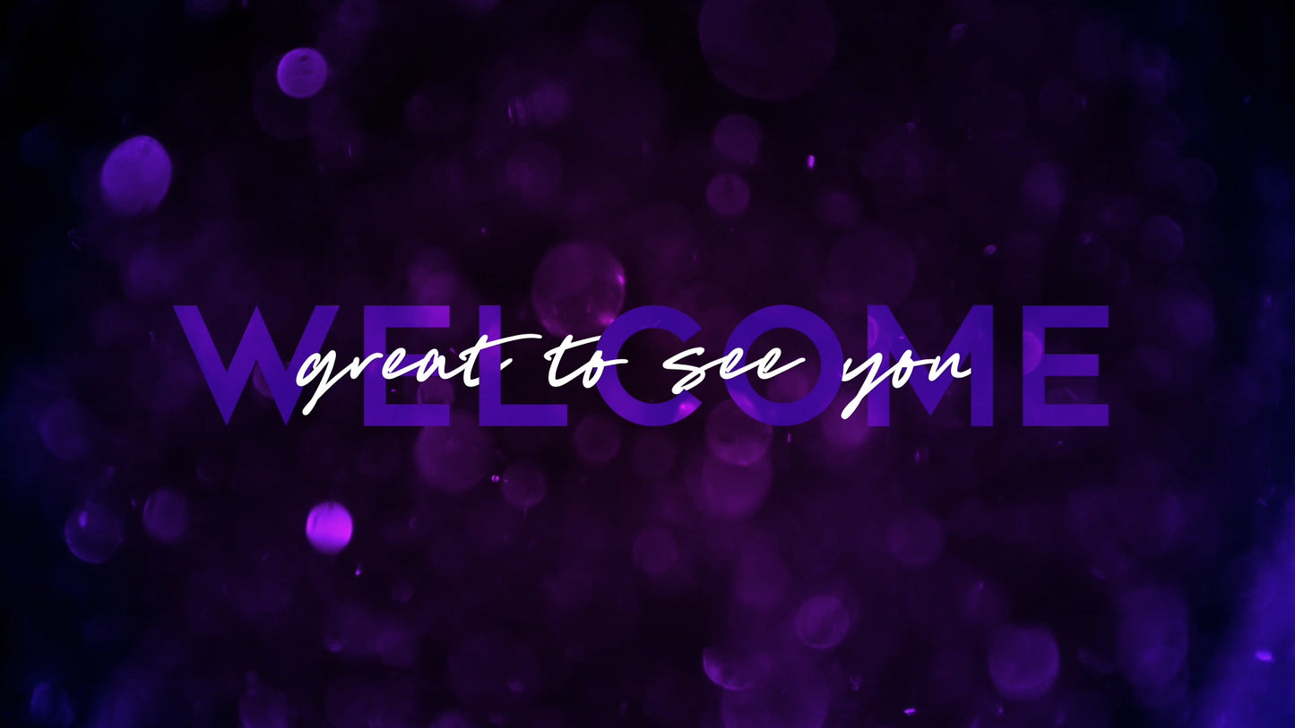 Glitter Sparks Welcome Still