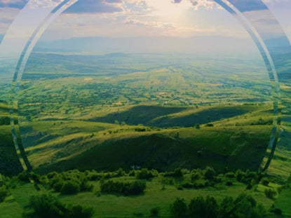 Epic Spring Aerial Rolling Hills