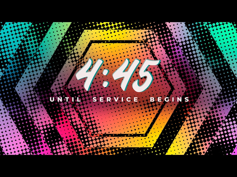 Halftones Gradient Countdown