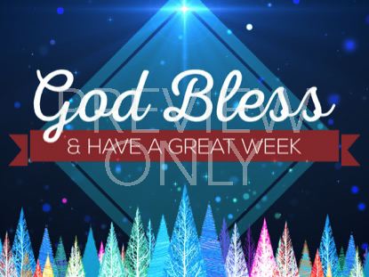 Colorful Christmas Trees God Bless