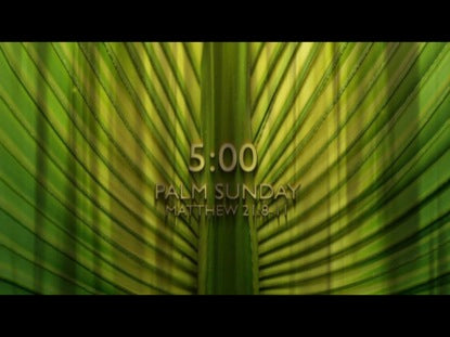 Palm Sunday Countdown