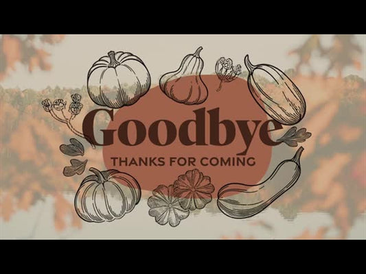 Line Art Autumn Goodbye