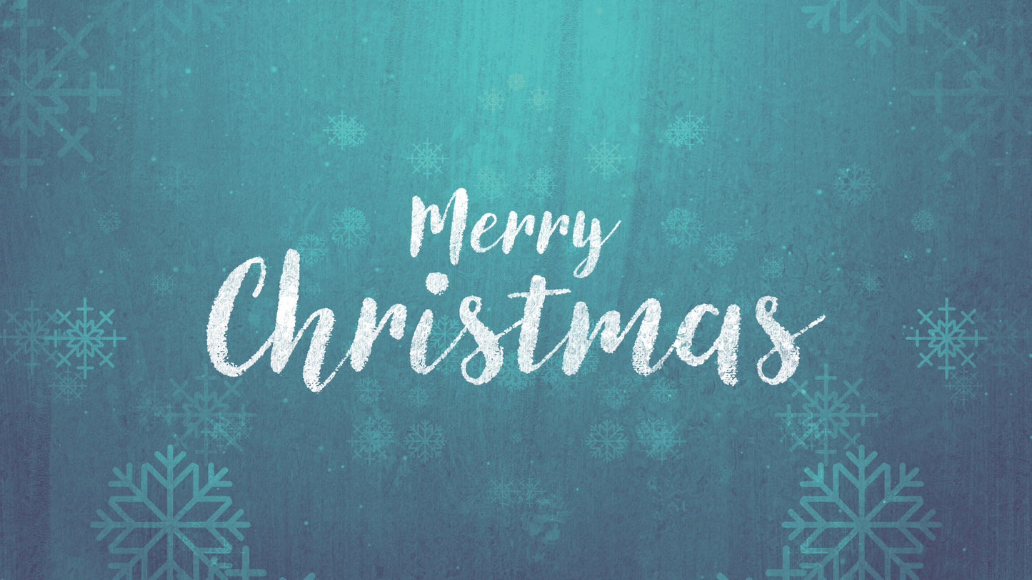 Rustic Winter Snow Merry Christmas