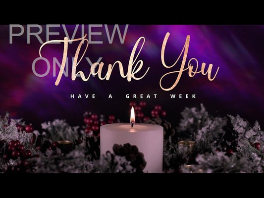 Advent Wreath Close Still