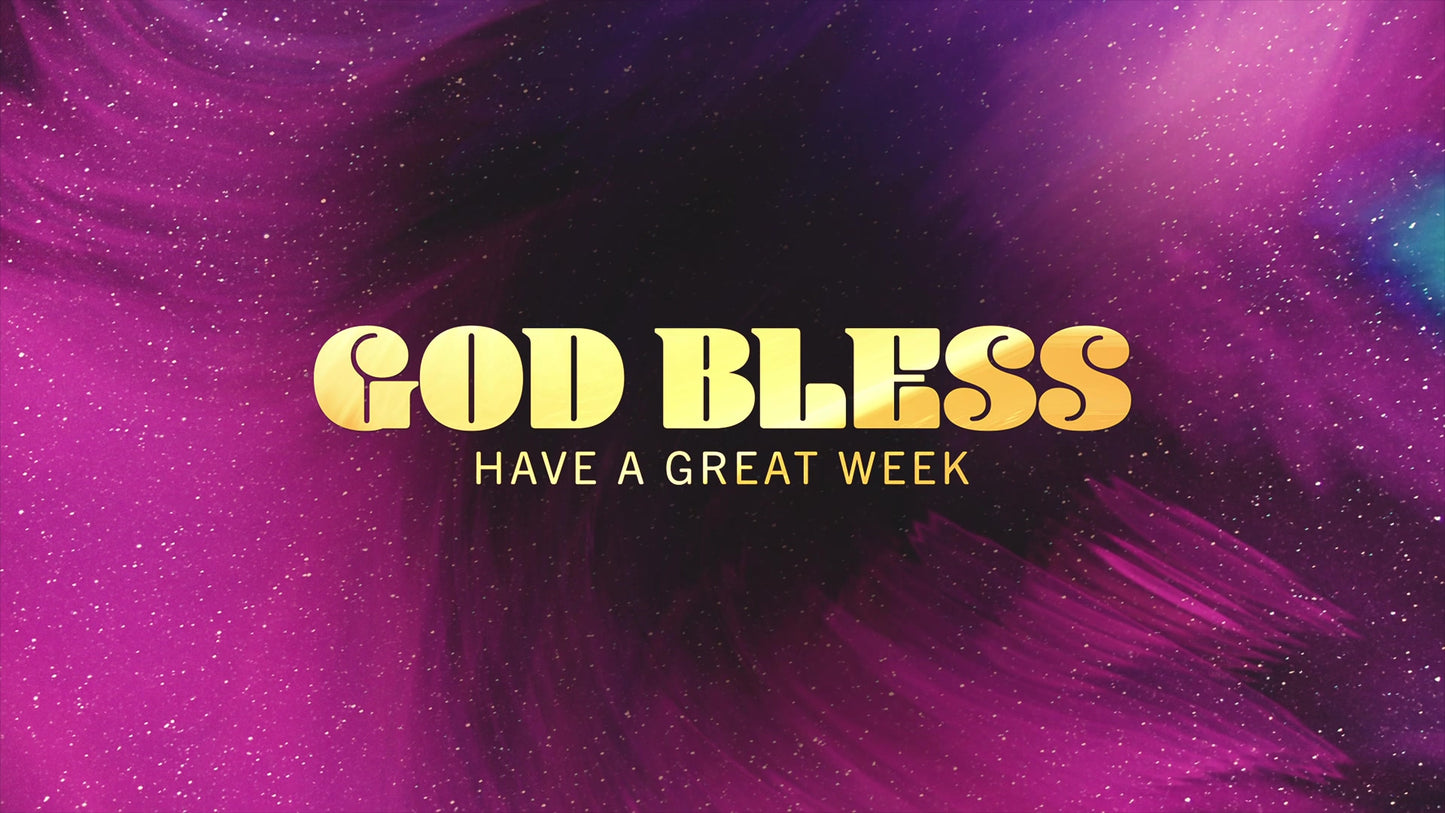 Colorful Cosmos God Bless Still