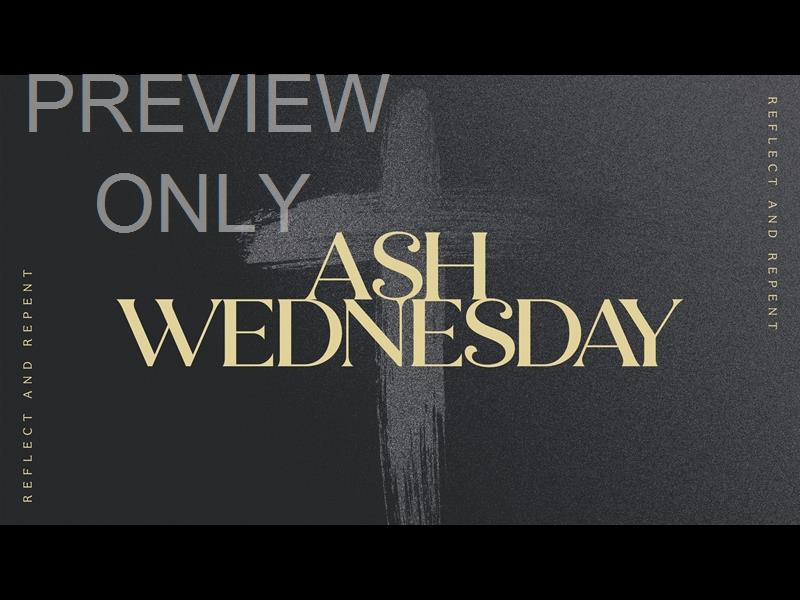 Lent Colors Ash Wednesday Title Still