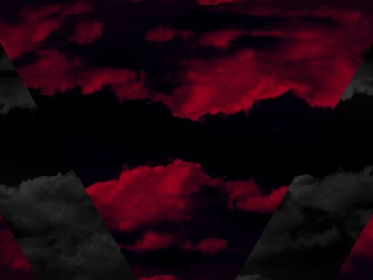 Deep Red Clouds Geo