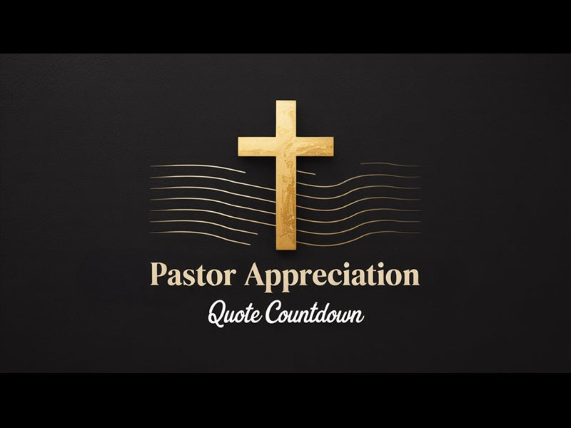 Pastor Appreciation Quote Countdown
