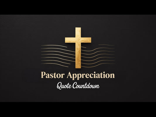 Pastor Appreciation Quote Countdown