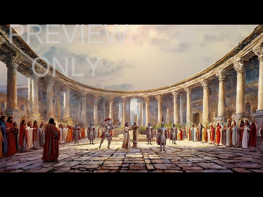 Easter Story Roman Courtyard 2 Lashes Still