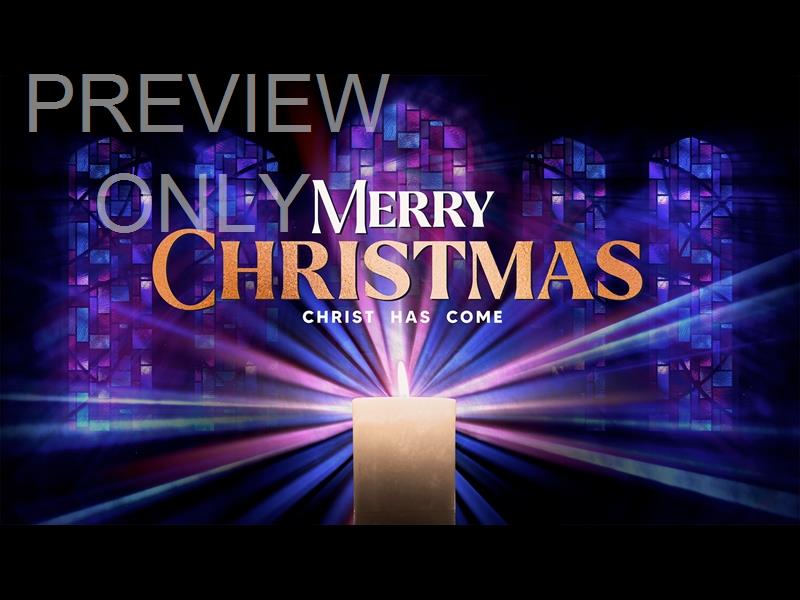 Advent Stained Glass Merry Christmas Still