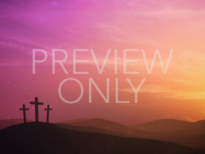 Easter Sunrise Calvary Distant